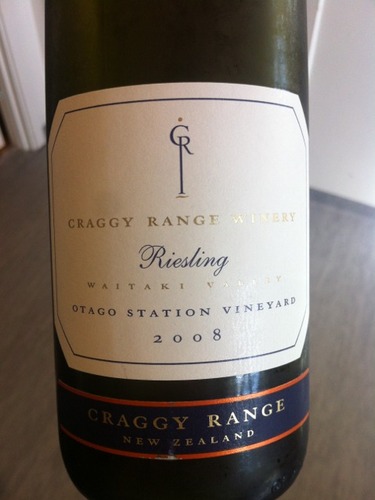 克拉吉奥塔戈园雷司令干白Craggy Range Otago Station Vineyard Riesling