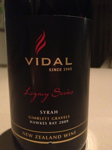 维达尔传奇系列金伯乐西拉干红Vidal Legacy Series Gimblett Gravels Syrah