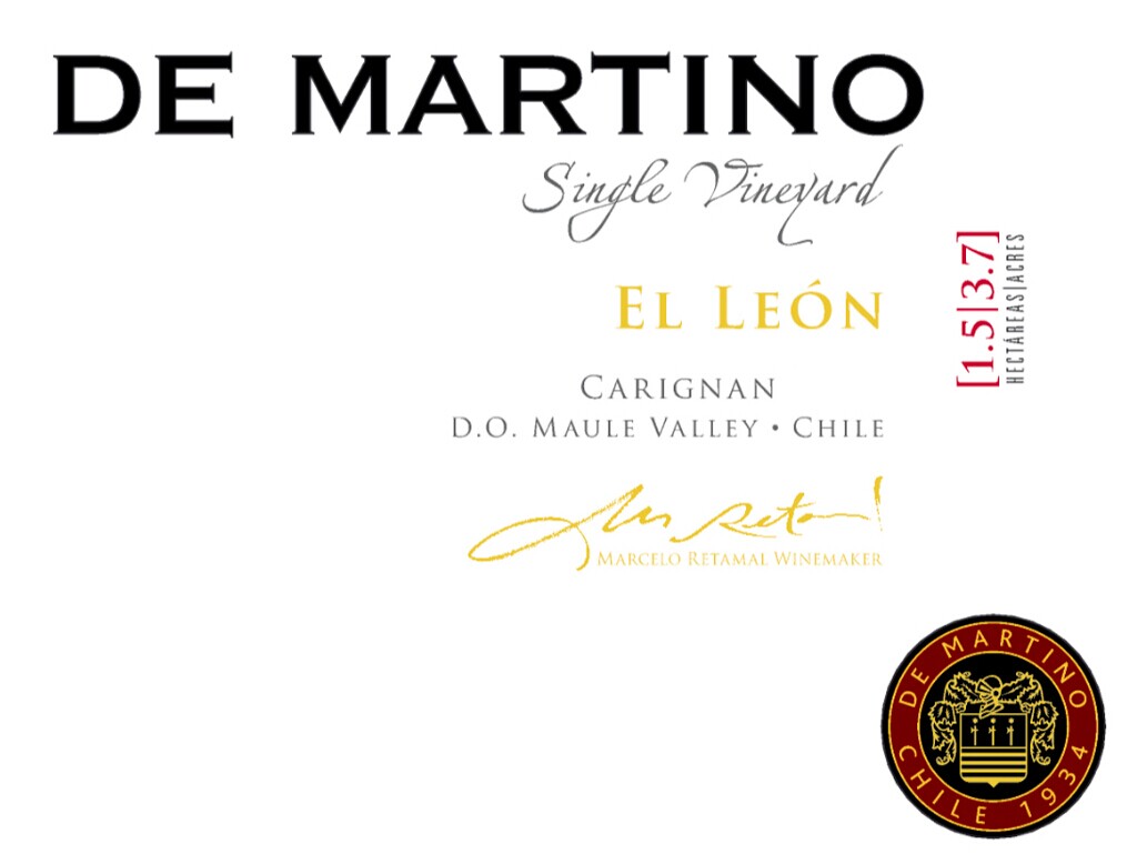 德马丁诺单一园佳丽酿干红De Martino Single Vineyard El Leon Carignan