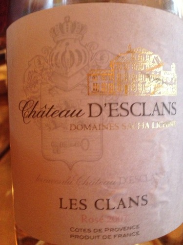 蝶之兰氏族桃红Chateau d'Esclans Les Clans Rose