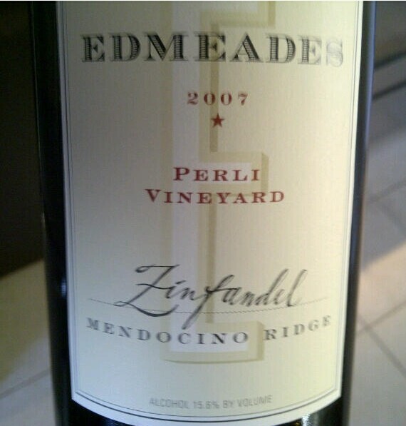 埃德米柏丽园仙粉黛干红Edmeades Perli Vineyard Zinfandel