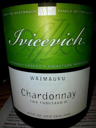 西溪爱维溪霞多丽干白West Brook Ivicevich Chardonnay