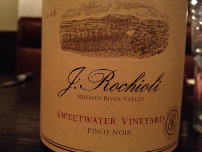 鲁奇奥尼甜水园黑皮诺干红Rochioli Sweetwater Vineyard Pinot Noir