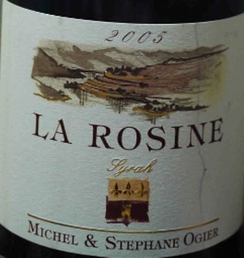 奥吉尔酒庄小玫瑰西拉红葡萄酒Michel & Stephane Ogier La Rosine Syrah