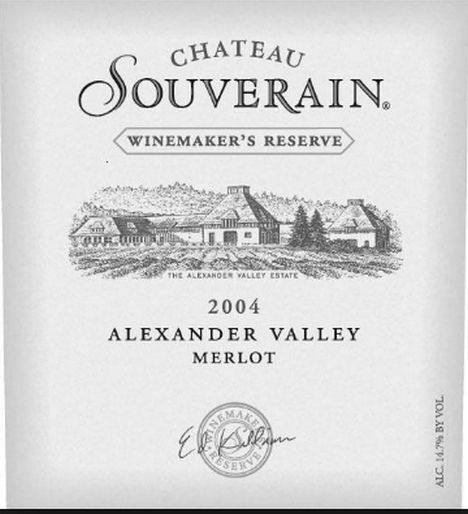 苏维雷酿酒者珍藏梅洛干红Chateau Souverain Winemaker's Reserve Merlot