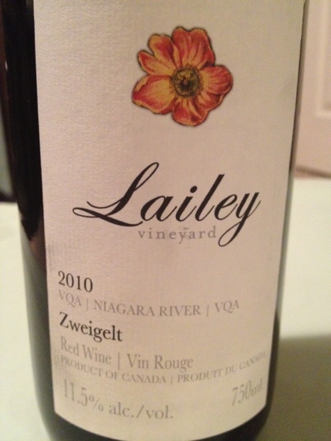 莱利茨威格干红Lailey Vineyard Zweigelt