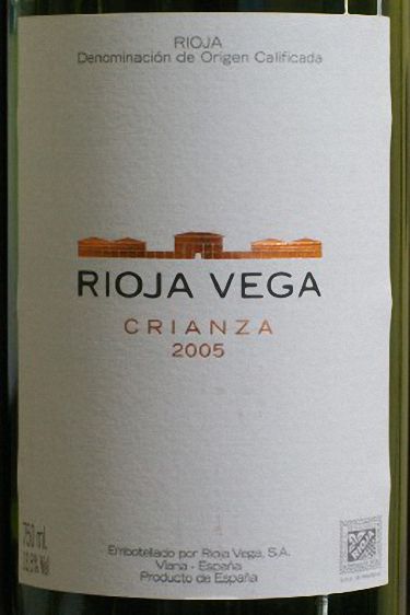 Rioja Vega Crianza