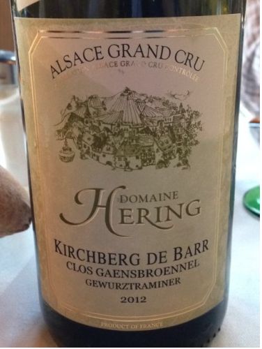 赫林酒庄希贝格巴尔格兰布朗园琼瑶浆干白Domaine Hering Gewurztraminer Kirchberg de Barr Clos Gaensbroennel