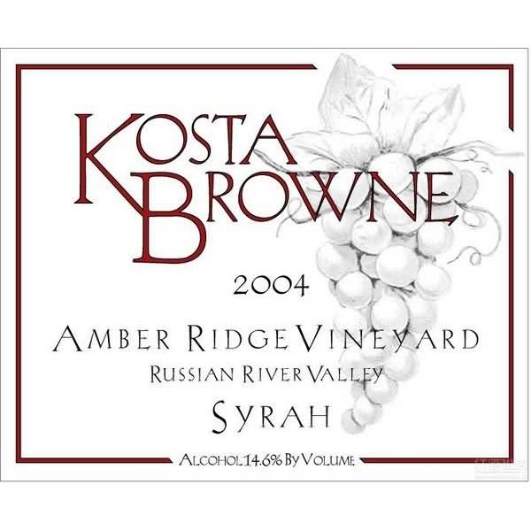 科斯塔布朗琥珀岭园西拉干红Kosta Browne Amber Ridge Vineyard Syrah