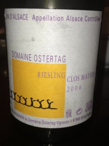 安德烈酒庄克洛斯雷司令干白Domaine Ostertag Riesling Clos Mathis