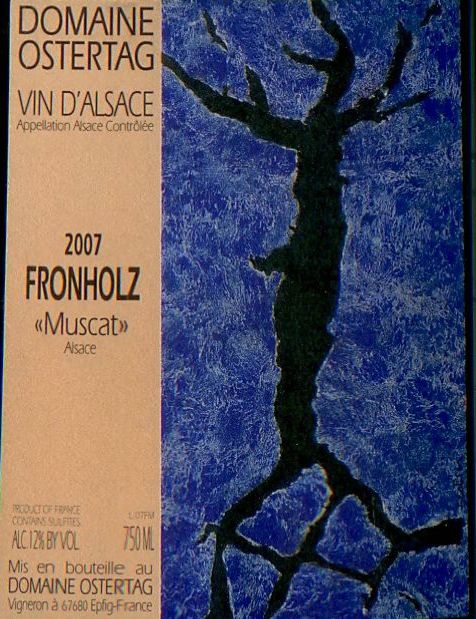 安德烈酒庄弗朗海斯麝香干白Domaine Ostertag Muscat Fronholz