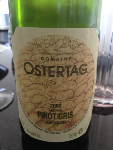 安德烈酒庄橡木桶灰皮诺干白Domaine Ostertag Pinot Gris Barriques