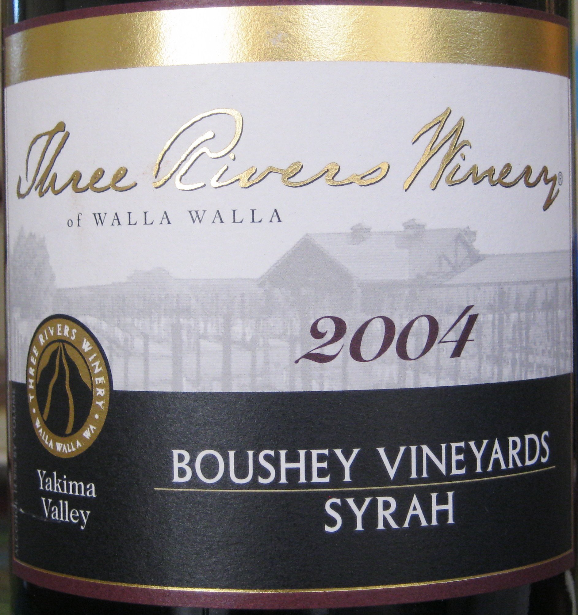 三河博思园西拉干红Three Rivers Winery Boushey Vineyards Syrah