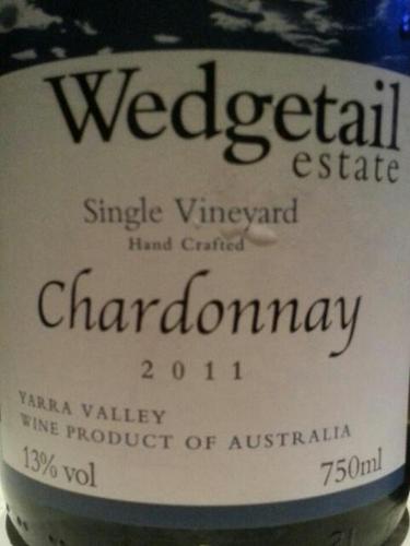 楔尾单一园霞多丽干白Wedgetail Estate Single Vineyard Chardonnay