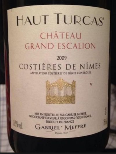 加百利美福伟岸艾斯卡隆尼姆干红Gabriel Meffre Chateau Grand Escalion Costieres de Nimes Red