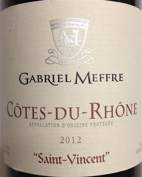 加百利美福圣文森特干红Gabriel Meffre Saint Vincent Cotes du Rhone