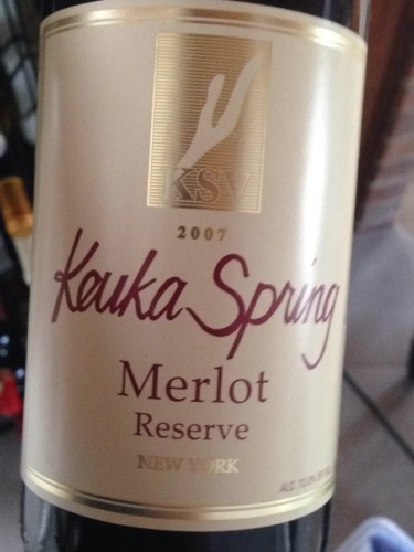 库卡之春珍藏梅洛干红Keuka Spring Vineyards Reserve Merlot