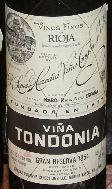 洛佩兹雷迪亚托多尼亚格兰珍藏干红R Lopez de Heredia Vina Tondonia Gran Reserva