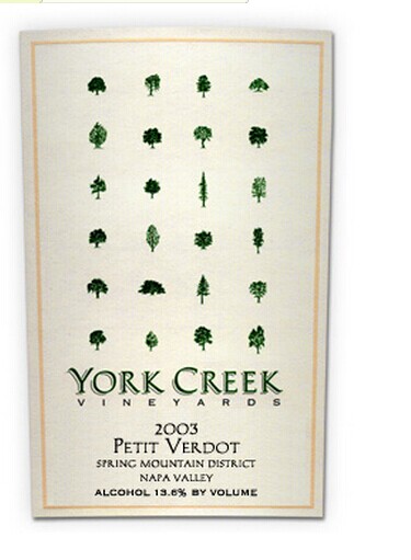 约克溪味而多干红York Creek Vineyards Petit Verdot