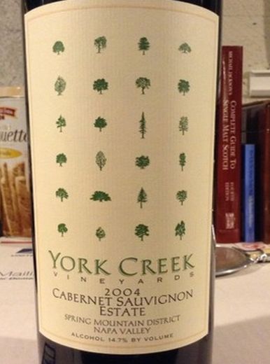 约克溪庄园赤霞珠干红York Creek Vineyards Estate Cabernet Sauvignon