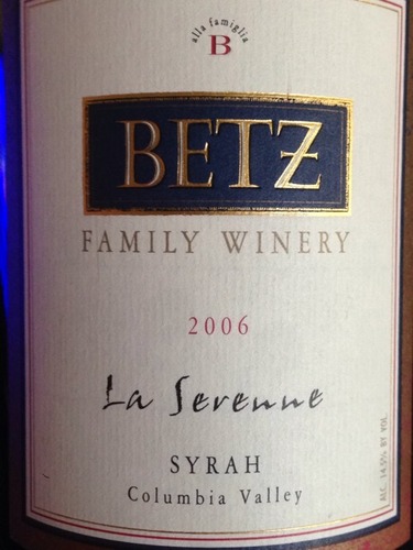 贝茨家族赛琳西拉干红Betz Family Winery La Serenne Syrah