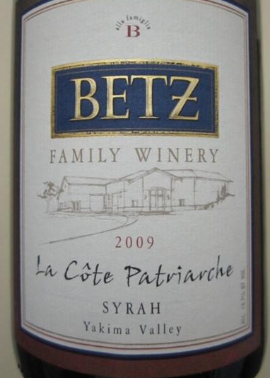 贝茨家族巴蒂奇西拉干红Betz Family Winery La Cote Patriarche Syrah