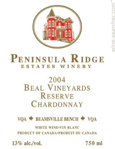 半岛山比尔园珍藏霞多丽干白Peninsula Ridge Beal Vineyards Reserve Chardonnay