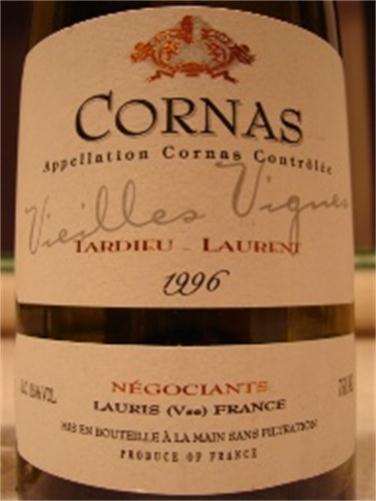 泰德罗弘科尔纳斯老藤干红Tardieu-Laurent Cornas Vieilles Vignes