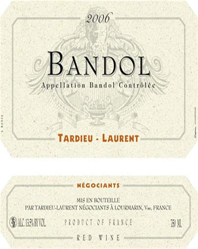 泰德罗弘百代干红Tardieu-Laurent Bandol