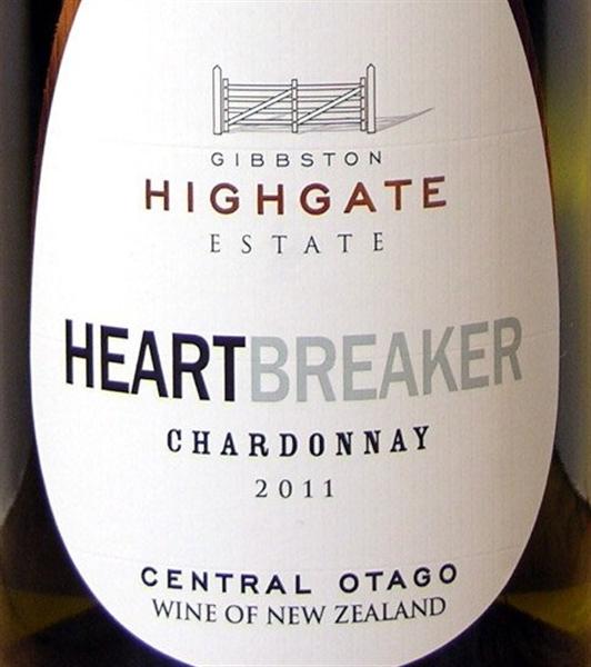 海格特负心人霞多丽干白Gibbston Highgate Estate Heartbreaker Chardonnay