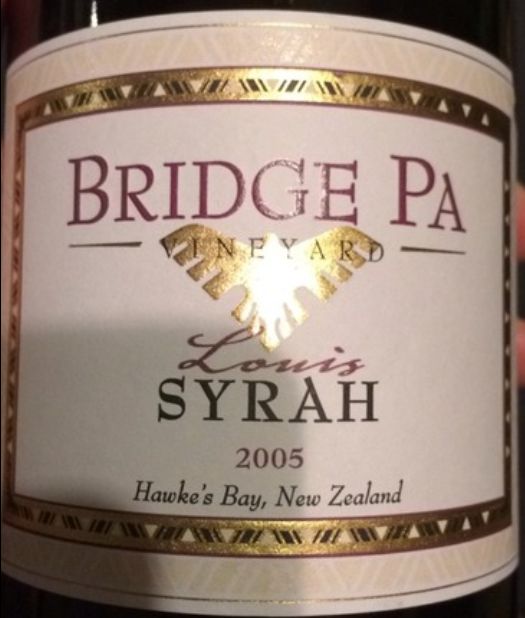 Bridge Pa Syrah Hawkes Bay Louis