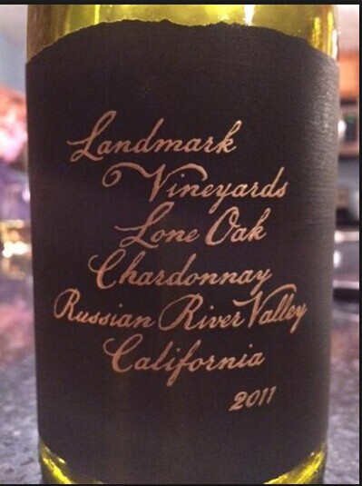 地标孤独橡树霞多丽干白Landmark Lone Oak Chardonnay