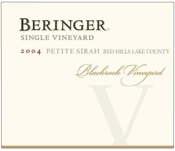 贝灵哲黑石园小西拉干红Beringer Blackrock Vineyard Petite Sirah