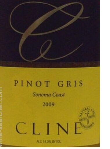 赛琳酒庄灰皮诺干白Cline Cellars Pinot Gris