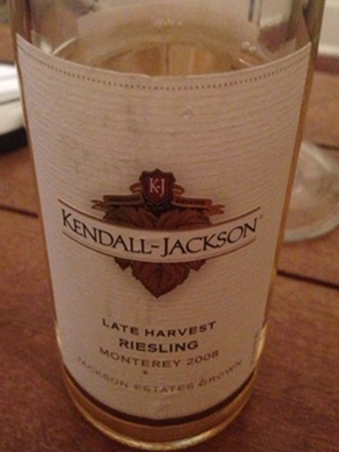 肯德-杰克逊雷司令迟摘甜白Kendall Jackson Riesling Late Harvest