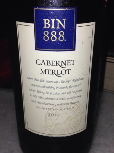 云咸Bin 888赤霞珠-梅洛干红Wyndham Estate Bin 888 Cabernet - Merlot