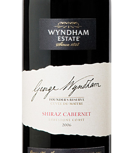 云咸庄主珍藏西拉-赤霞珠干红Wyndham Estate George Wyndham Founder's Reserve Shiraz - Cabernet