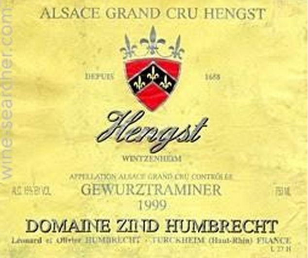 辛特鸿布列什温斯翰园琼瑶浆Domaine Zind-Humbrecht Gewurztraminer Wintzenheim