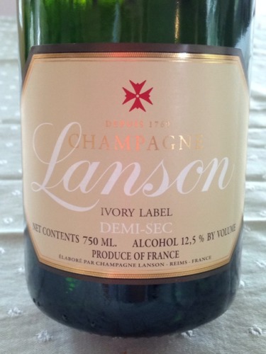 岚颂象牙白标半干香槟Champagne Lanson Ivory Label Demi-Sec