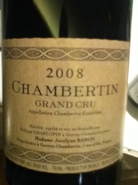 查尔德班香贝丹干红Domaine Philippe Charlopin-Parizot Chambertin Grand Cru