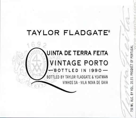 泰勒农场年份波特酒Taylor Fladgate Quinta de Terra Feita Vintage Port