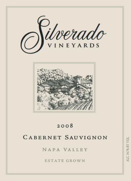 银朵酒庄赤霞珠干红Silverado Vineyards Estate Cabernet Sauvignon