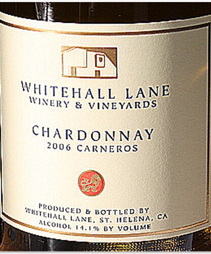 白宫道霞多丽干白（卡内罗斯）Whitehall Lane Chardonnay