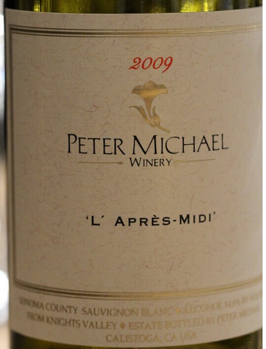 彼特麦克迷笛长相思干白Peter Michael Winery L'Apres-Midi Sauvignon Blanc