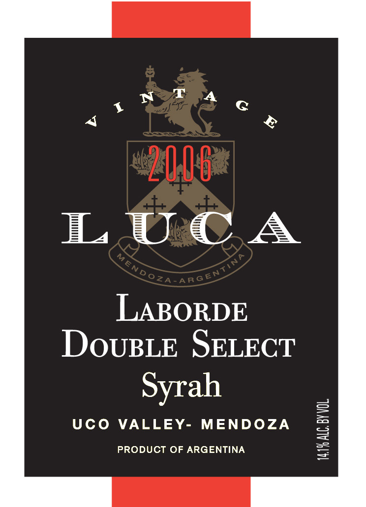 卢卡精选西拉干红Luca Laborde Double Select Syrah