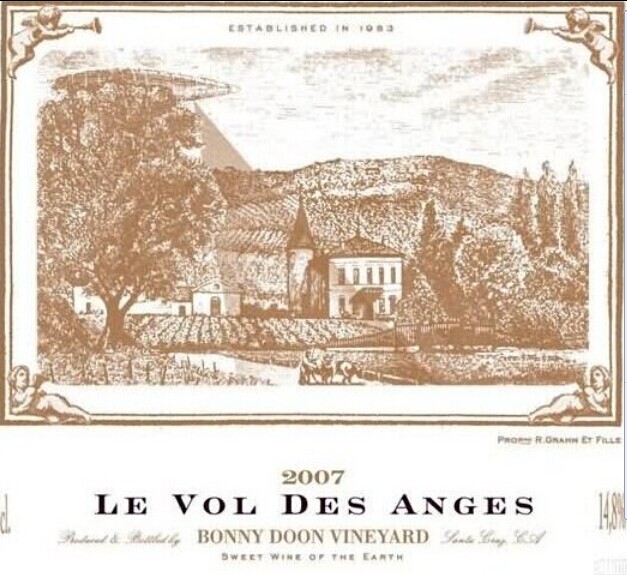 邦尼顿天使胡珊甜白Bonny Doon Vineyard Le Vol Des Anges Roussanne