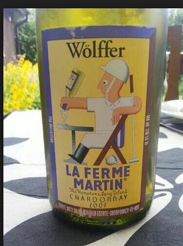 沃尔夫马丁农场霞多丽干白Wolffer Estate La Ferme Martin Chardonnay