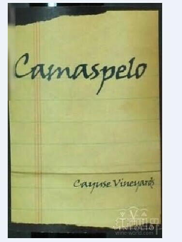 凯尤斯卡玛斯派罗园波尔多混酿干红Cayuse Camaspelo Vineyard Bordeaux-Style Red Blend