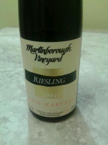 马丁堡晚收雷司令白Martinborough Vineyard Late Harvest Riesling