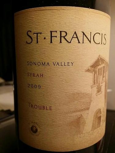 圣弗朗西丝“烦恼”西拉干红St. Francis Trouble Syrah